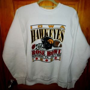 Vintage 1991 rose bowl Hawkeye crewneck size L